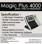 MAGIC MP 4000 Fingerprint Time attendance