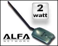 Alfa AWUS036NH USB Wi-Fi adapter 2W 802.11 b/ g/ nt