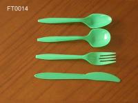 plastic spoon ,  frok and knife
