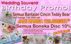 Birthday Promo - Bantalan Cincin - Boneka