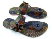 hand painted flip flop sandals