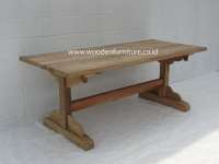 Antique Reproduction Dining Table Vintage Dining Room Reclimed Teak Garden Wooden European Home Furniture