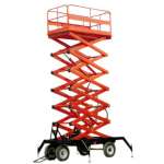 Scissor lift aerial work platform