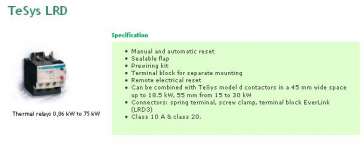 Thermal Overload Relay ( schneider)