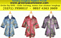 Blus Batik Kerja Mega Mendung WB6854 GrosirPasarKlewerCom