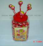 Bubble gum lollipop( jar)