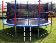 GS/TUV APPROVED TRAMPOLINE WITH SAFETY ENCLOSURE AND LADDER OF UNBEATABLE PRICE