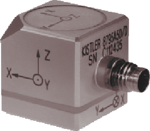 Kistler Model 8795A K-ShearÂ® Triaxial Cube Accelerometer