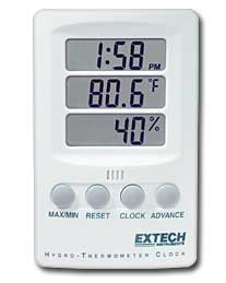EXTECH,  Hygro-Thermometer Clock,  Model : 445702