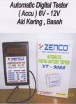 Alat Cek Kondisi Aki Kering / Basah - Automatic Digital Tester Merk Zenco