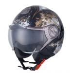622 Black-grey Motorcycle Helmet