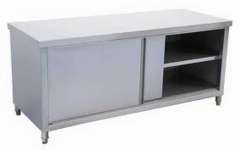 Cabinet Table with Slidding Doors