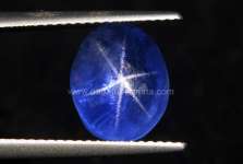 Sparkling Vivid Royal Blue Safir Star UnHeat ( BSS 054 + Sertifikat) = SOLD OUT / TERJUAL