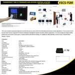 Fingerprint Time Attendance and Access Control System Model FECS-T25