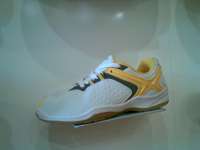 Sepatu Badminton Specs Mendalist Jr White/ Yellow/ Dark Grey ( ORIGINAL )
