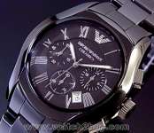 www.watch2buy.com ---- Emporio Armani AR1400 Mens Chronograph Black CERAMICA Watch