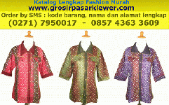 Blus Batik Kerja Kusumawati WB6855 GrosirPasarKlewerCom