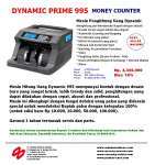 Mesin Hitung Uang DYNAMIC Prime 995 ( Best Seller Machine )