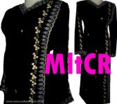 Jubah Hitam Saudi Bunga Melati Cemara Rambat ( MltCR)