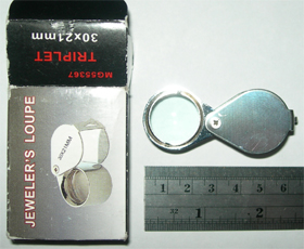 Kaca Pembesar [ 30x ] Jewelers Loupe Magnifier
