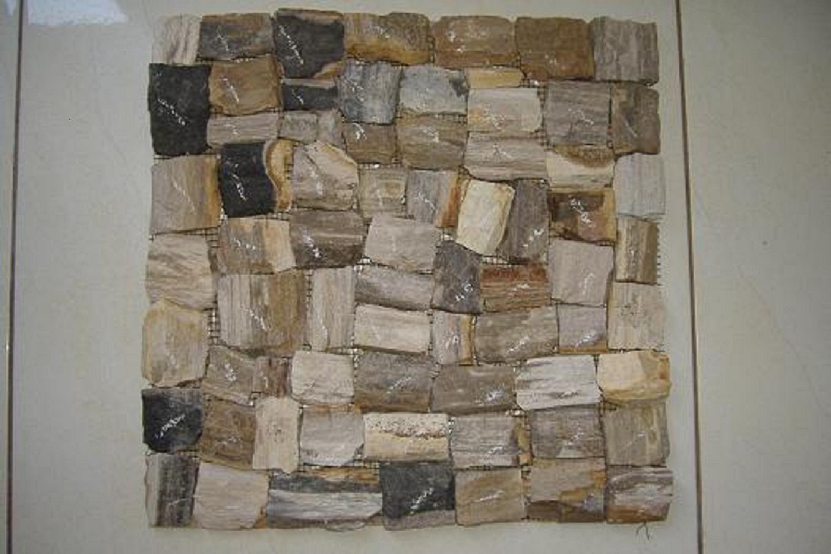 mozaik fosil wood