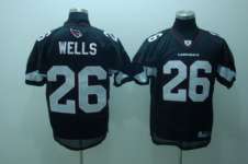 Arizona Cardinals 26 Wells black Authentic Jerseys