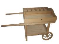 Wooden Wheel Wagons,  Wood Barrows