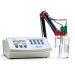 HANNA,  HI 3512 New Two Channel,  pH/ ORP/ ISE,  EC/ TD/ NaCl/ Resistivity Benchtop Meter