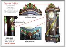 ALMARI JAM MOTIF MAWAR ( Grandfather Clock )