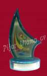 Plakat Piala Trofi Trophy Piagam Medali Pin Fiber Akrilik kristal Kuningan Timah