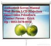 Authorized Manual Wall Scrren Layar Manual LCD Projector Di Pekanbaru Provinsi Riau