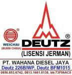 Sole Distributor DEUTZ 226B/ WP & Deutz BFM1015; Engine,  Genset,  Panel ATS,  DEALER: PERKINS,  MTU,  MAN,  CUMMINS,  dll