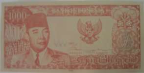 Money scarce,  unique,  and antique images of President Sukarno' s Indonesia country in 1964