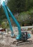 Rental excavator super long arm