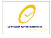 ARIEL P. POMARCA CUSTOMS BROKERAGE