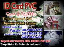 MAWZY MULTIMEDIA Cetak ID card PVC