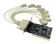 PCI card 8 serial port