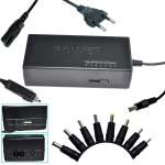 Universal home and car use laptop adapter