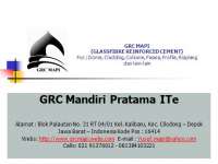 GRC (Glassfibre Reinforced Cement)