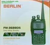 HANDY TALKY BERLIN FM-3688DS VHF/UHF RADIO TRANSCEIVER