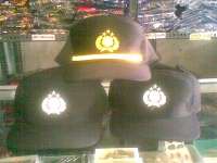 topi POLISI Bordir