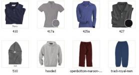 Polo Shirts, Hoods, Trousers